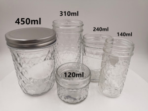 Prêt à l'expédition 310 ml Offre Spéciale bocal en verre pour confiture caviar de stockage de nourriture avec le couvercle en métal de vis - Product Image 5