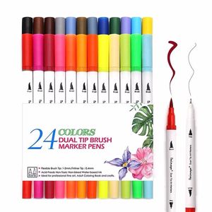 Pennarello <span class=keywords><strong>per</strong></span> <span class=keywords><strong>pennelli</strong></span> <span class=keywords><strong>ad</strong></span> acquerello colorato a 100 colori pennello <span class=keywords><strong>per</strong></span> calligrafia con imballaggio allentato personalizzato e pennarello Fineliner - Product Image 4