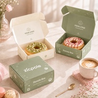 Emballages alimentaires biodégradables personnalisés en carton aseptique pour beignets, gâteaux, desserts, biscuits, fast-food, bento, plats à emporter
