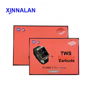 Conjunto de Reloj de Siete Correas al por Mayor con Auriculares Inalámbricos TWS, Set de Regalo T1000 UltraMAX SmartWatch <span class=keywords><strong>7</strong></span> en 1 - Product Image 2