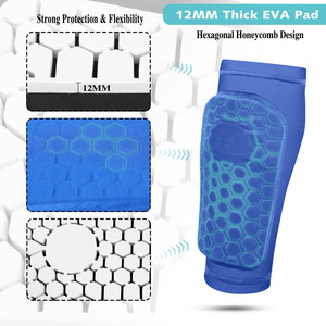 <span class=keywords><strong>Protège</strong></span>-tibias de hockey OEM personnalisables en nid d'abeille pour football, baseball, boxe, <span class=keywords><strong>VTT</strong></span> - Product Image 3