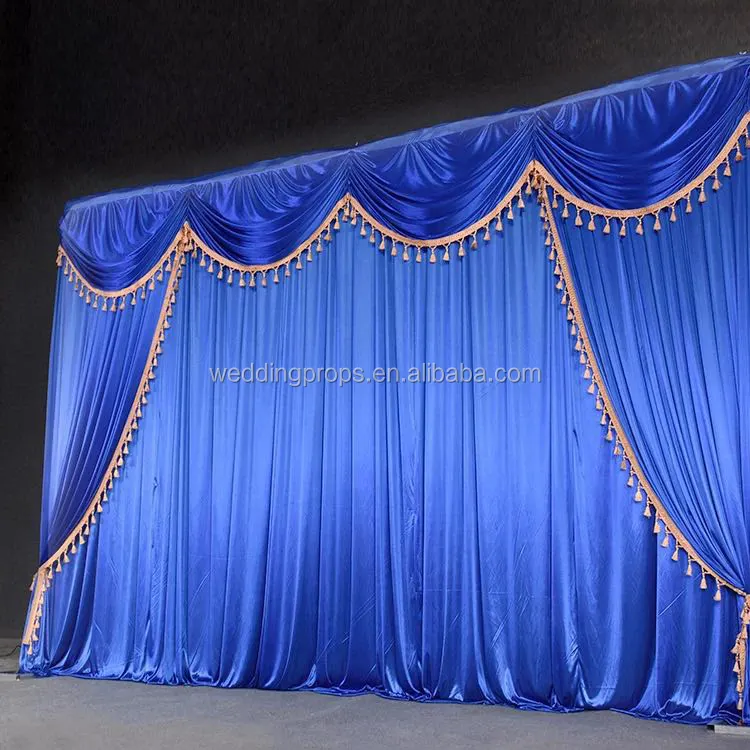 Suministros de boda iglesia India cortinas de terciopelo decoración de fondo de boda