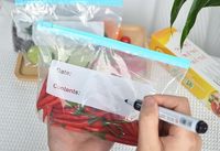 Bolsas para congelador reutilizables con cierre hermético, de LDPE, a prueba de fugas, de calidad alimentaria, para almacenar sándwiches, refrigerios, para uso en el trabajo y en el hogar.