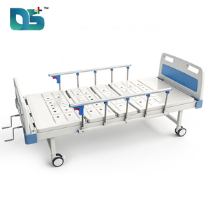 Cama de <span class=keywords><strong>Hospital</strong></span> Manual Ajustable con Barandilla Lateral Elevable, 2 Funciones, 2 Manivelas, Precio Económico, para Pacientes - Product Image 1