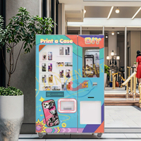 Máquina Expendedora de Impresión de Carcasas de Teléfono DIY, Quiosco de Autoservicio 24h Sin Supervisión con Control Remoto en la Nube para Centros Comerciales y Estaciones