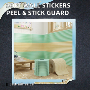 Bandes décoratives souples imperméables pour murs, autocollants muraux pour cuisine, têtes de lit, rebords de fenêtres, bords muraux, coins de mur en matériau XPE auto-adhésif - Product Image 2