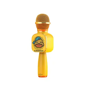 Microfono Wireless Bluetooth professionale altoparlante palmare Karaoke canzone per bambini microfono Live