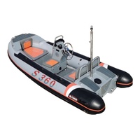 11.8 pieds nervure 360cm coque en aluminium rigide bateau de pêche bateau à voile dériveur