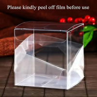 Boîte d'emballage transparente en PVC plastique transparent bon marché pour Noël, la Saint-Valentin, les mariages et les fêtes
