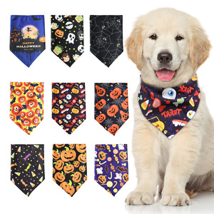 منديل جديد للحيوانات الأليفة مطبوع بتصميم عطلة من البوليستر، وشاح للكلاب بالجملة، باندانا مثلثة للحيوانات الأليفة للكلاب والقطط الكبيرة - Product Image 1