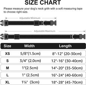 Tier bedarf Reflektieren des Hunde halsband Weiches Neopren Gepolstertes atmungsaktives Nylon-Haustier halsband Einstellbar für Welpen und kleine Hunde - Product Image 4
