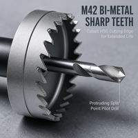 LAIWEI LA2502 Kit de forets indexables en carbure de tungstène avec finition zinc pour perçage de métaux, garantie 3 ans
