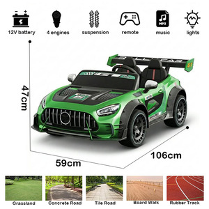 Auto Eléctrico Licenciado de 12V para Niños, con Control Remoto para Padres, Juguete Montable para Niños de 3 a 7 Años - Product Image 2