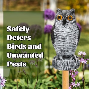 Owl Ornaments Decorative <strong>Garden</strong> Landscaping Bait to Scare Away Birds Owl Drive Away <strong>Animal</strong> Ornaments <strong>for</strong> Outdoor <strong>Garden</strong> - Product Image 6