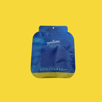 Sacs d'emballage pour préservatifs en plastique laminé imprimé sur mesure, forme unique, développés par STPP, pour médicaments contraceptifs, pochette pour pilules