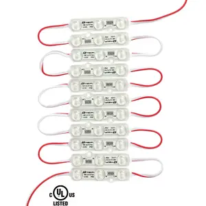 Module extérieur 3leds pour panneaux signalétiques 1.2 watts 3leds Panneau d'affichage DC12V Entrée 120 flux lumineux smd 2835 Module de lumière à LED ultrasonique