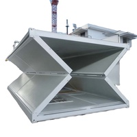 Maison conteneur pliable 20 pieds 40 pieds avec design respirant, installation et démontage faciles, utilisation moderne pour bureau