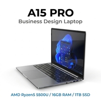 Yifang Laptop Aziendale in Metallo a Forma di A da 15,6 Pollici con AMD Ryzen 5 5500u, Sblocco con Impronta Digitale, Supporto OEM/ODM Personalizzato