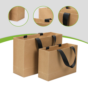 ถุงกระดาษพิมพ์ลายตามสั่ง พร้อมโลโก้ มีสีดำ ขาว และน้ำตาลธรรมชาติ - Product Image 2