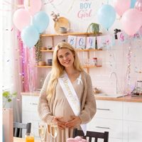 Écharpes de Baby Shower : Écharpe « Future Maman », Écharpe « Future Papa » pour Révélation du Sexe et Fête de Naissance