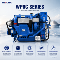 Moteur diesel de propulsion marine Weichai WP6 Series WP6C165-18, 122 kW, 165 CV, 1800 tr/min, pour navires de pêche et navires de passagers