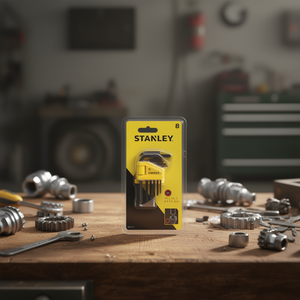 Jeu de clés Allen courtes et coudées Stanley, 8 pièces, de 1,5 à 6 mm, métriques - Product Image 3