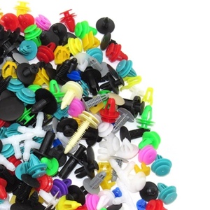 100 pièces voiture trou pare-chocs bouchons Clip <span class=keywords><strong>plaque</strong></span> <span class=keywords><strong>d</strong></span>'<span class=keywords><strong>immatriculation</strong></span> trous couverture plastique attache vis <span class=keywords><strong>Rivet</strong></span> pour GM Ford Toyota Honda - Product Image 2