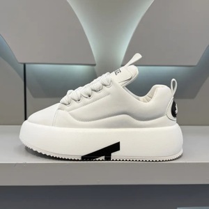 Chaussures décontractées 2026 à bout rond, lacets, couleur unie, plateforme, légères, antidérapantes, respirantes, pour hommes - Product Image 4
