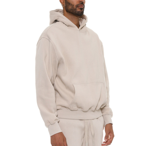 <span class=keywords><strong>Sudadera</strong></span> con capucha de cuello redondo unisex con logotipo bordado personalizado en blanco 180gsm-400gsm - Product Image 3