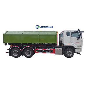 Volquete de reciclaje de basura Sinotruck Howo 6*4 4*2 Camión de basura de elevación de brazo de gancho hidráulico con cubo de descarga Venta caliente - Product Image 4