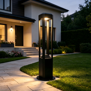 Black <b>LED</b> lawn <b>light</b>, garden path <b>light</b>, waterproof outdoor landscape <b>light</b>, IP65 lawn walkway lighting - Product Image 3
