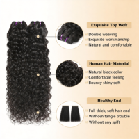 Extensiones de Cabello Humano Virgen de Grado SDD 16A Más Vendidas, Ondas Naturales, Extensiones de Cabello Humano Crudo Sin Procesar
