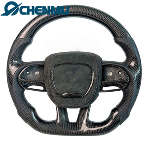 <span class=keywords><strong>Volant</strong></span> en fibre de carbone forgé personnalisé pour Dodge Charger SRT Challenger Hellcat 2008 2009 2010 2011 2012 2013 2014 2015 - Product Image 1