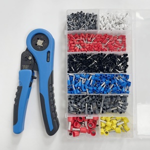 Juego de crimpadoras industriales de 800 piezas 23-7AWG HSC8 6-4A, kit de terminales de acero para terminales de cable de cobre/latón OEM - Product Image 2