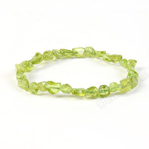 Braccialetto di perline di pietra naturale all'ingrosso, cristallo curativo vera gemma Nugget durevole braccialetto elastico per le donne uomo 18.5CM - Product Image 3