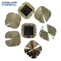 Radiateur en aluminium CNC à ailettes rainurées, dissipateur thermique conducteur en cuivre passivé pour CPU, GPU, LED, tailles personnalisées 50mm, 100mm, 150mm