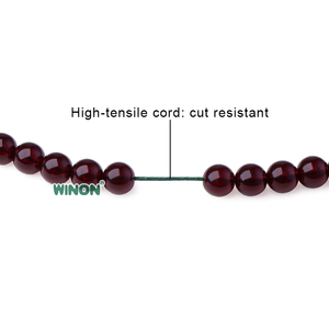 Rosario Islamico di Lusso Fatto <span class=keywords><strong>a</strong></span> <span class=keywords><strong>Mano</strong></span> Winon, 8mm, 63/99 Perle in Resina, Regalo Religioso Unisex, Perline di Preghiera con Nappa e Ciondolo <span class=keywords><strong>a</strong></span> Orologio - Product Image 5