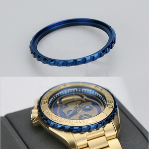 Nouveau 2025 Lunette de montre SKX007 en acier inoxydable 316L, fine et rotative, style roue de véhicule turbine, pour modification de montres-bracelets et pièces d'outillage - Product Image 2