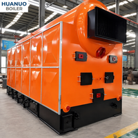 Huanuo DZL Industrial Horizontal 1-20 Ton Boiler Uap Otomatis Berbahan Bakar Batubara Biomassa Pelet dengan Rantai Grate Stoker.