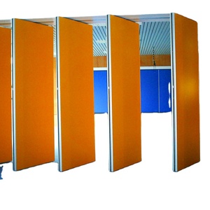 Üretici tasarlanmış Modern <span class=keywords><strong>100mm</strong></span> akustik hareketli duvar katlama bölümü ses geçirmez çalışabilen sürgülü duvarlar okul depo - Product Image 1