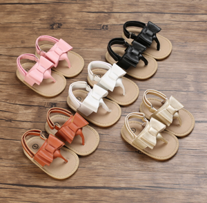 Chaussures d'été antidérapantes à semelle souple en caoutchouc avec nœud pour bébé fille de 0 à 18 mois - Product Image 2
