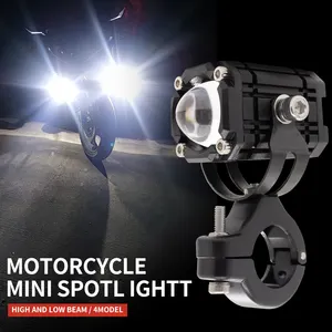 Alcantaled мотоцикл светодиодные вспомогательные 4 режима с переключатель фар Противотуманные фары для электрического скутера Dirt Bike ATV