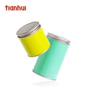 天惠纸制密封礼品罐，带锡盖，用于茶叶包装手工茶