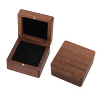 Stilvolle Luxus-Geschenkbox für Schmuck mit LED-Beleuchtung, Kordelzugverschluss, Gravur und Druck auf MDF-Holz, für Ringe und Anhänger, Versandfertig