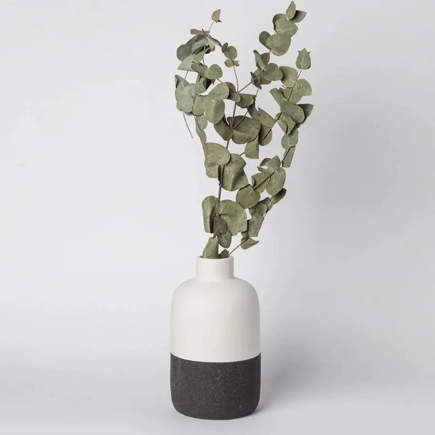 トレンド製品2024新着Insクリエイティブ磁器花瓶北欧の家の装飾マットセラミックシリンダー花瓶