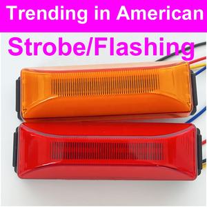2024 tendances dans <span class=keywords><strong>American</strong></span> Amber Red Truck <span class=keywords><strong>Camion</strong></span> LED flash stroboscopique Lumière Remorque Signal Lampe Side Marker Indicateur para camiones - Product Image 2