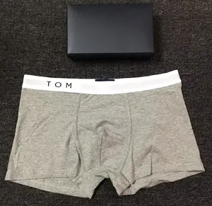 Calzoncillos Bóxer de Diseño de Lujo para Hombre, Ropa Interior Sexy y Transpirable de Algodón, Tallas M-2XL, 4 Piezas por Caja - Product Image 5