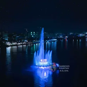 Fuente de agua al aire libre con DMX 512, sistema de luz en el extranjero, espectáculo de Nilo, río, baile Musical