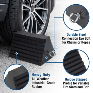 Calzos de Goma Premium para Ruedas de RV, Camiones y Remolques, con Asa de Ojo, Antideslizantes y de Seguridad, Venta al por Mayor - Product Image 5