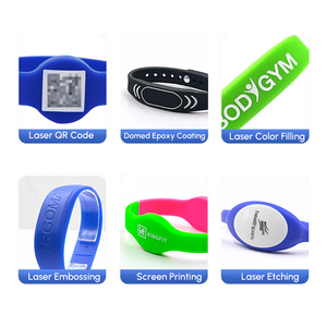 Logotipo personalizado 13,56 MHz RFID grabable impermeable silicona pasiva pulsera personalizada pulseras - Product Image 5